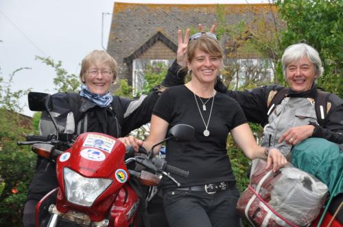 Sheonagh, Pat and Sherri Jo at the Horizons Unlimited Ripley meeting.